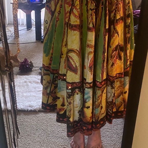 COPY - Girl Pearl Earring Pleated Skirt Sequin Floral 2 S - Picture 7 of 16